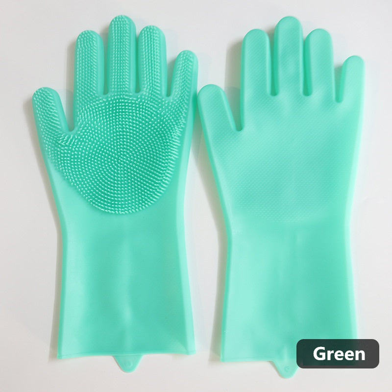 Multipurpose Cleaning Gloves Silicone Rubber | Dishwashing Gloves